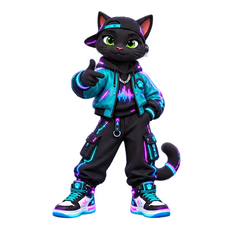 Ace in Neon Overdrive style