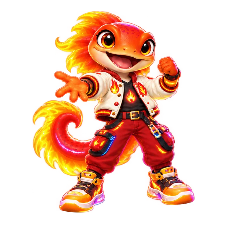 Ember in Neon Overdrive style