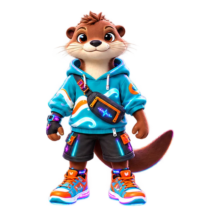 Fizz in Neon Overdrive style