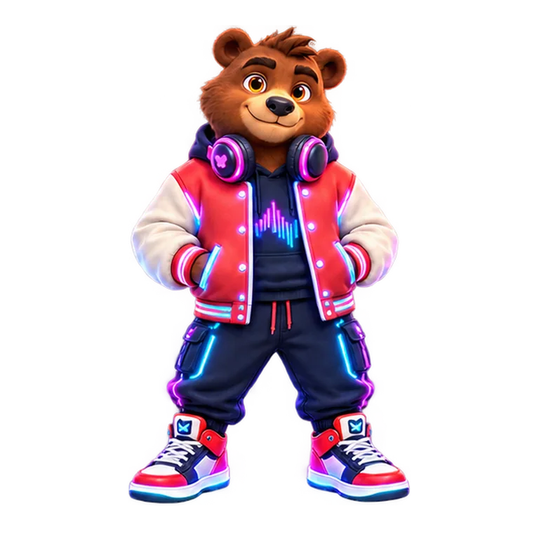 Koda in Neon Overdrive style