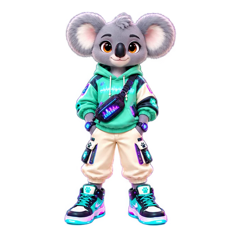 Mello in Neon Overdrive style