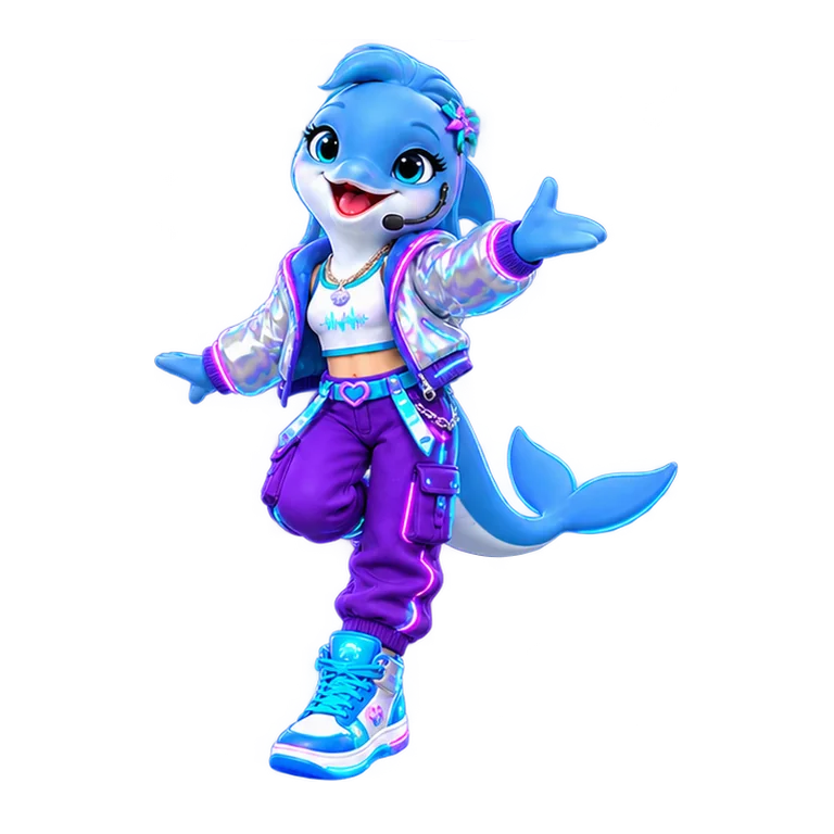 Skye in Neon Overdrive style