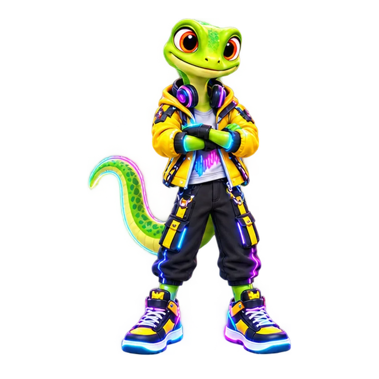 Tiko in Neon Overdrive style